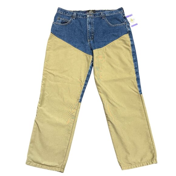 Redhead Field Pants Mens 36x30 Brush Guard Briar Jeans Outdoor Hunting Suspender - Picture 2 of 16